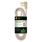 GoGreen Power 4' 3-Wire Range Cord, Gray, 27004