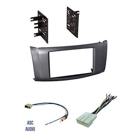 ASC Car Stereo Install Dash Kit, Wire Harness, and Antenna Adapter for installing a Double Din Aftermarket Radio for 2013 2014 2015 2016 Nissan