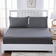 thumbnail image 3 of PEACNNG AUQ Twin Sheets Set 100% Egyptian Cotton Deep Pocket Fitted Flannel Sheet Smooth Fabric Finish 100% Cotton Sheets 30Cm High Skirt Sheet Set Deep Pocket for A Secure Fit Light Gree, 3 of 4