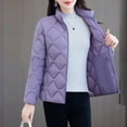 thumbnail image 6 of YueHuiYing Packable Jacket Womens with Hood Lightweight Full Zip Winter Quilted Womens Coat, 6 of 9