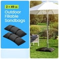 thumbnail image 6 of Umbrella Base Weights Outdoor Fillable Sandbags Weatherproof Patio Furniture Weights for Umbrella Stand for Garden 4Pcs, 6 of 7