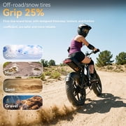 Electric Bike for Adults 20 Fat Tire, Max 32MPH Ebike, 1500W Peak E-Mountain Bike 48V 15Ah UL2849