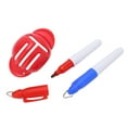 thumbnail image 3 of Ball Line Marker, Practical 2 Marker Pens Plastic Unique Identification Symbols  Ball Line Liner  for Better Alignment Black,,Red, 3 of 8