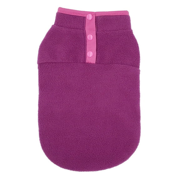 KMWGRE Cozy Solid Knit Pullover Sweater for Small Dogs Autumn Winter Soft Pet Apparel Hot Pink S
