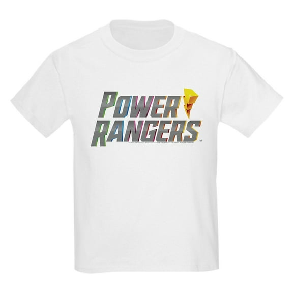 CafePress - Power Rangers Stacked Logo Kids T Shirt - Light T-Shirt Kids XS-XL