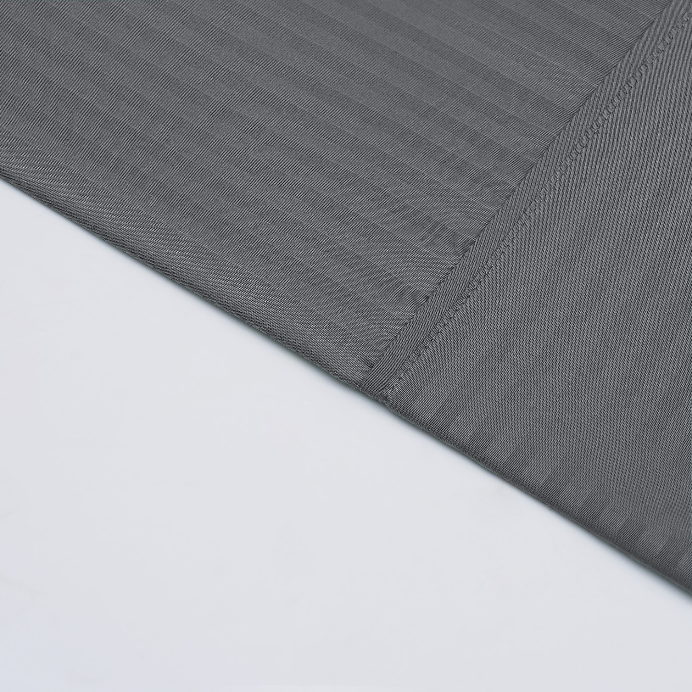Mainstays Super Soft Brushed Microfiber Bed Sheet Set, Soothing Gray Embossed Stripe, Twin-XL, 3 Piece