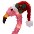 Holiday Time Light-Up Fluffy Flamingo Outdoor Christmas Décor, 35 in - image 3 of 4