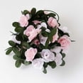 thumbnail image 4 of BalsaCircle 2 Blush Dusty Rose Artificial 8 feet Silk Roses Mini Artificial Flowers Vine Garlands Wedding Party Centerpieces, 4 of 8