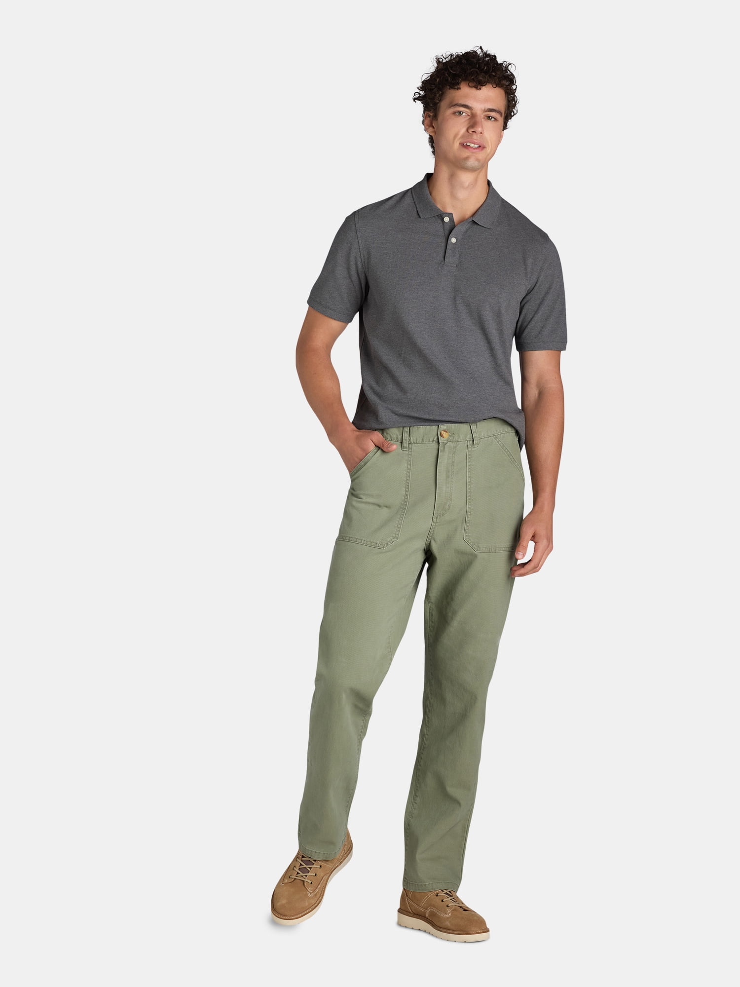 George Men's and Big Men’s Utility Pants, 32” Inseam, Sizes 30-46