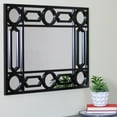 thumbnail image 2 of Northlight 29.5" Black Framed Geometric Style Rectangular Wall Mirror, 2 of 5