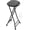 Black, variant on 24 Inch Folding Stool with Handle 500 LBS Capacity Portable Collapsible Stool with Non-Slip Feet Heavy-Duty Steel and Plastic Black