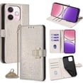 thumbnail image 1 of For Oppo A5 Pro 4G (Global) 5G (Global) A5 Energy 5G (China) Case Wallet Sequins Leather Crossbody P, 1 of 5