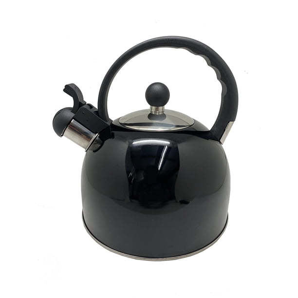 Tetera Silbadora Acero Inoxidable 2.5 Lt Cocina Royal Haus Royal Haus Color Negro 2.5 L
