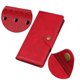 thumbnail image 5 of KAIYANG Para iPhone 15 Pro Max Funda para teléfono móvil Hebilla de latón Funda de cuero PU Soporte plegable Cartera Estilo D iPhone 15 Pro Max Rojo, 5 of 5