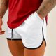 thumbnail image 5 of pstuiky Abreviatura para hombres, Pantalones cortos de fitness para hombre, de color liso, con bolsillos y vendaje para correr, culturismo y entrenamiento Pantalones cortos de golf, 5 of 5