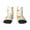 1 Black, variant on Beekeeper Gnome Holding A Glass Pattern Quarter Crew Socks,Toe Seamed Ankle Socks,Cotton Cushioned Breathable Athletic Crew Sports Socks