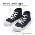 thumbnail image 2 of BURUDANI Kids Casual Sneakers High Top Canvas Walking Shoes for Little Boys & Girls, 2 of 6