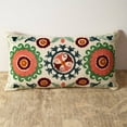 thumbnail image 5 of Expobazaar Lumbar Pillow | Suzani Embroidered Multicolor Pillow | 26X14", 5 of 8