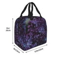 thumbnail image 2 of Bingfone Lilac Print Lunch Bag Insulated Lunch Box, Small Leakproof Cooler Food Lunch Containers Reusable High Capacity Lunch Tote Bags for Work, Travel, Outdoor, 2 of 5
