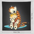 thumbnail image 2 of Calvin And Hobbes Tapestry Wall Hanging Blanket Soft Tablecloth Wall Hanging Tapestries Home Decor Posters for Home Dormitory, 2 of 8