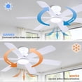 thumbnail image 3 of Ventilador de techo Kviflon 132 cm con control remoto de luces de 6 velocidades, 3 of 9