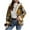 ZB-Yellow, variant on Gytharion Womens Winter Sherpa Fleece Lined Jackets Fashion Casual Plaid Printed Full Zip Hooded Coat Loose Comfy Long Sleeve Warm Fuzzy Outerwear for Women