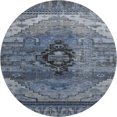 thumbnail image 2 of Addison Rugs Mayfield Premium Machine Washable Transitional Tribal Blue Round Rug, 8' x 8', 2 of 6
