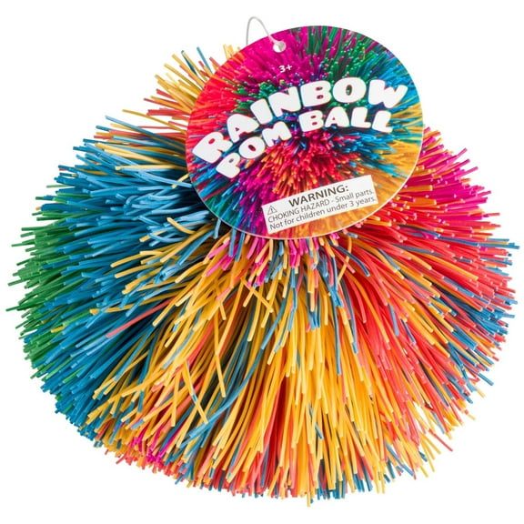 Toysmith Rainbow Pom Ball