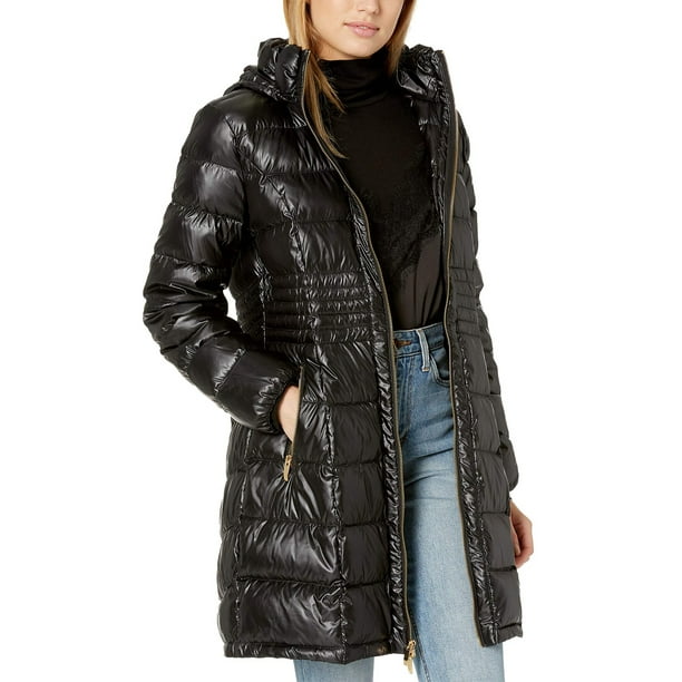 Download Womens Jacket Medium Metallic Packable Down Hooded M ...