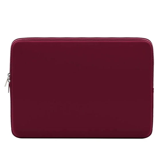 ELORIAH Laptop Bag,15in Slim Portable Design Laptop Accessories,Scratch-Resistant Sturdy Zipper Computer Case,Wine Red