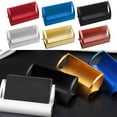 thumbnail image 3 of Stylish Aluminum Alloy Desktop Q Shape Business Creative Q Shape Name Card Holder for Tradeshows Red, 3 of 9