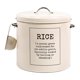 thumbnail image 2 of Caja metálica para almacenar arroz, contenedor de hierro para arroz, contenedor sellado para alimentos, contenedor redondo para arroz Estilo B, 2 of 9