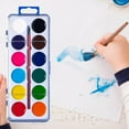 thumbnail image 3 of (Clearance) XIANXIAN Pack of 12 Watercolor Paint Set for Kids - Washable Paint Sets with 12 Colors - Suitable for Home, Classroom, and Art Parties - Includes Paintbrush for Creative Fun Activity, 3 of 8