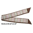 thumbnail image 4 of Unique Bargains 1 Pc Scarf Headband Stylish Neck Scarf for Women Reddish Brown White, 4 of 5