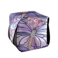 thumbnail image 2 of BZSMCE Leatehr Tissue Holders Cute Purple Butterfly Garden Pattern Tissue box, 2 of 8