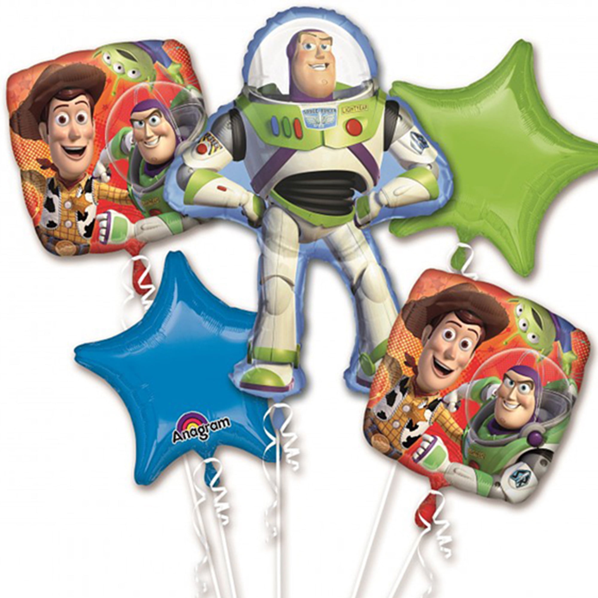 Toy Story Character Authentic Licensed Theme Foil Balloon Bouquet ...