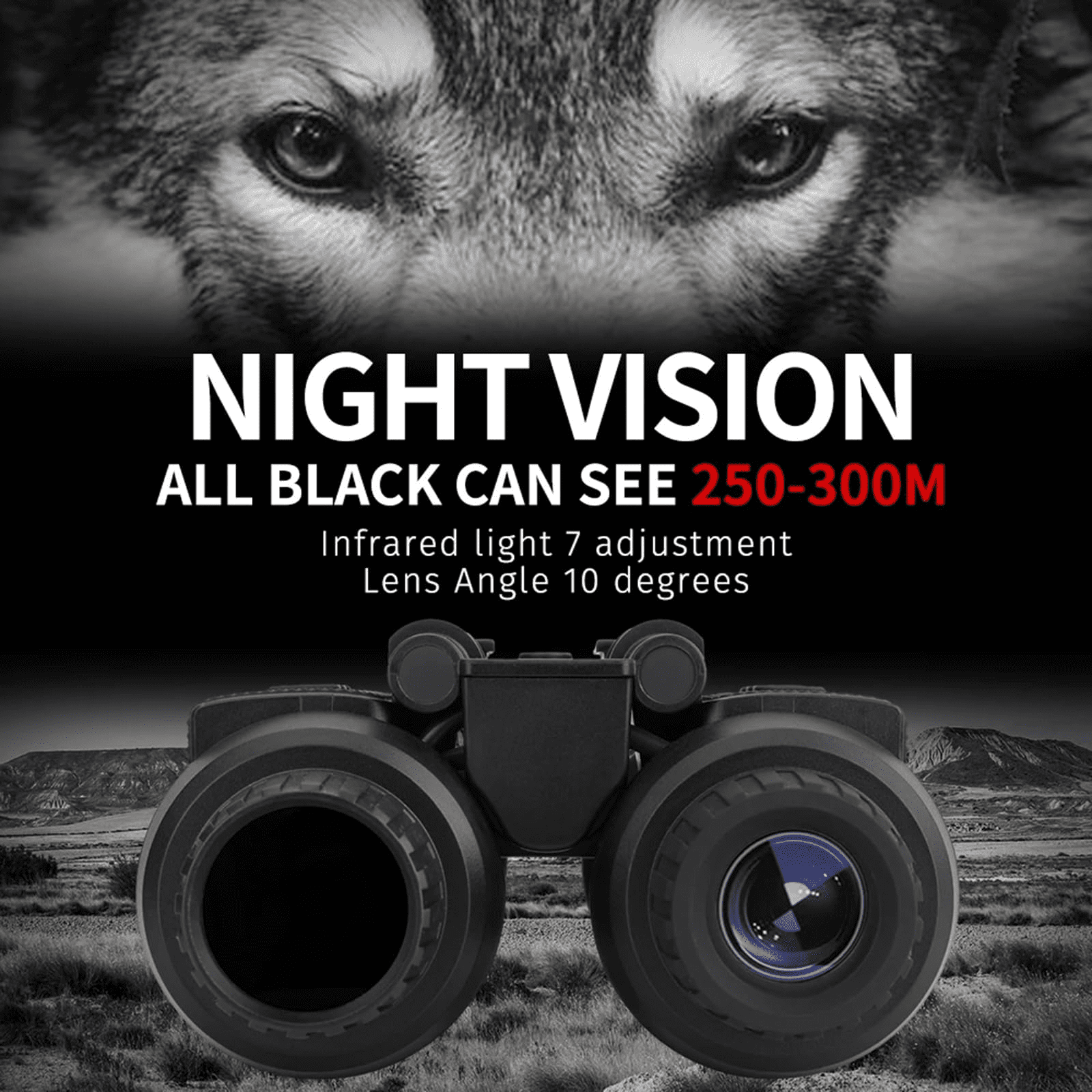 Aorsher 4K HD Night Vision Goggles Military Tactical, 8X Digital Zoomx Night Vision Binoculars for Adults, Head Mounted Infrared NVG with 32GB Memory Card for Hunting Camping Outdoor