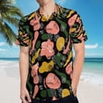 thumbnail image 5 of High Quality Hawaiian Shirts for Men Short Sleeve Aloha Beach Shirt Floral Summer Casual Button Down Shirts Blouses EBDMCT, 5 of 7