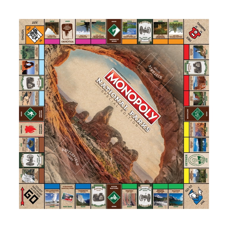 Hasbro Monopoly - National Parks 2 Edition: Explore and Preserve