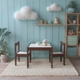 thumbnail image 2 of Mainstays 3-Piece Kids Table Set for Toddlers and Children, Wood, Espresso Finish, 2 of 12