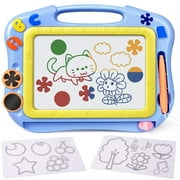 FLY2SKY Magnetic Drawing Board Kids Magna Doodle Board Travel Size Toddler Toys Sketch Writing Colorful Erasable Sketching Pad Holiday Birthday Gifts Girl Boy Educational Learning Toy
