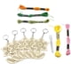 thumbnail image 1 of Kit De Llavero De Punto De Cruz De Madera De 5 Uds, Llaveros De Girasol Bordados, Plantillas De Madera E Hilo De Colores Brillantes Para Llaveros Artesanales Kearding HA023042-00, 1 of 7