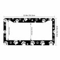 thumbnail image 3 of Sloboki Paw Print Dog Cat License Plate Frame Universal Aluminum Metal Car Tag Holders Cars Decor, 3 of 5