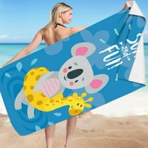 Summer Savings Boovnll Beach Towels, 30x60" High Absorbent Quick Dry Sand Free Microfiber Lightweight Beach Towel for Beach, Yoga, Gym, Travel, Pool, Beach Accessories, Beach Towels Oversized