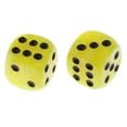 thumbnail image 3 of Paquete de 10 Dados de Plástico D6 Amarillo Zulema para Juegos de RPG, 3 of 3