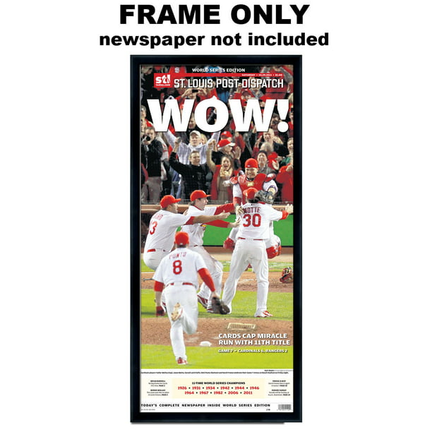 St Louis Post Dispatch - St Louis Cardinals Newspaper Frame - 0 - 0