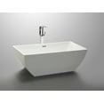 thumbnail image 4 of Vanity Art freestanding white acrylic bathtub with polished chrome slotted overflow and pop-up drain., 4 of 4