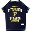 Pets First MLB Pittsburgh Pirates Tee Shirt for Dogs & Cats. Officially Licensed - Medium
