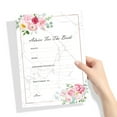thumbnail image 3 of comerut 10Pcs Bridal Game Card Printed Exquisite Workmanship Floral Design Non-fading Reliable Wedding Game Party Supplies, 3 of 8
