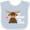Blue and White, variant on Inktastic It Moose Be Love with Cute Moose Boys or Girls Baby Bib